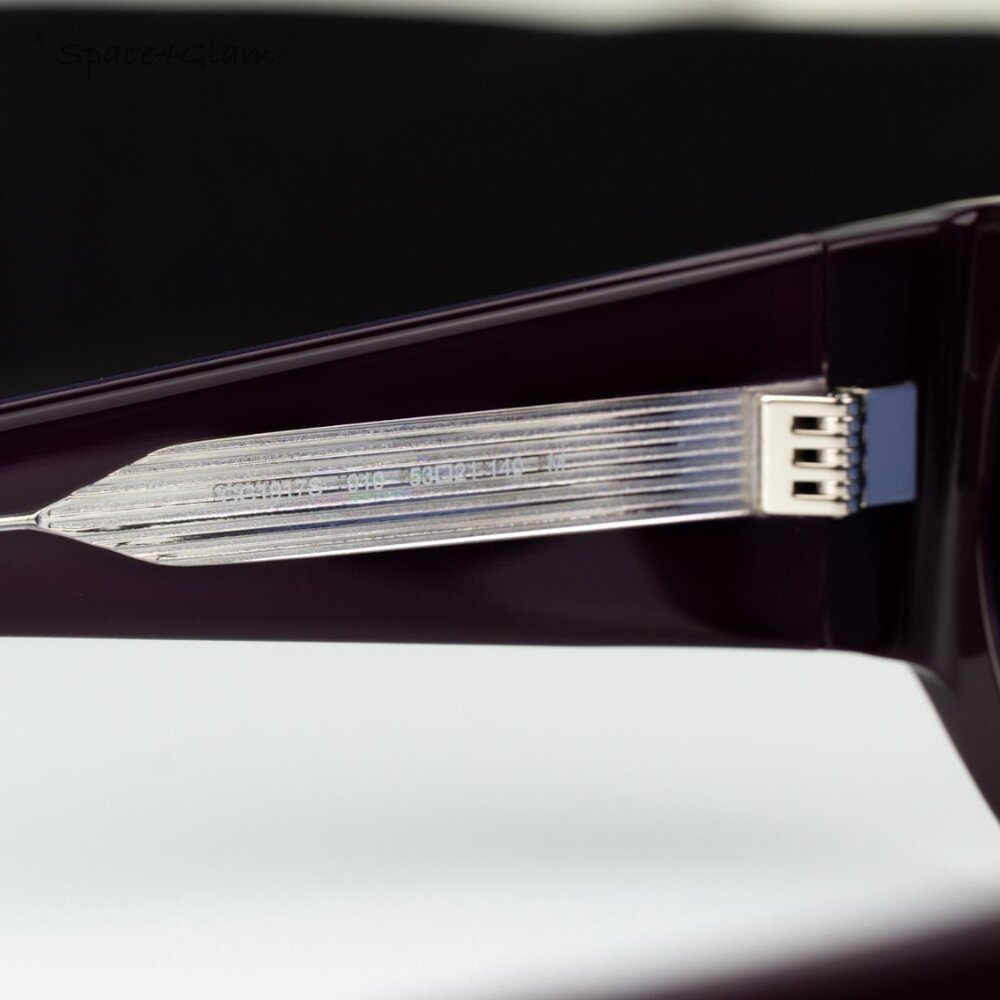 Gucci Women Sunglasses Violet Rectangular GG1917S 010 BRAND NEW - Picture 5 of 7